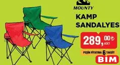 MOUNTY KAMP SANDALYESİ MOUNTY KAMP SANDALYESİ